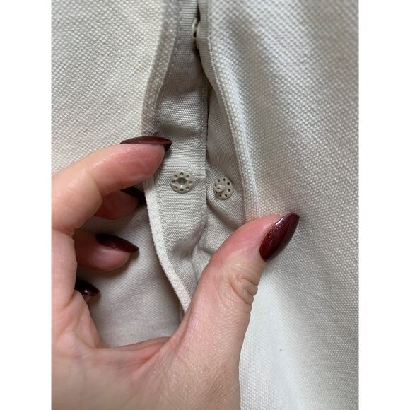 Patagonia Women's Cream Long Sleeve Snap Button Stretch Shirt Size Small - Picture 5 of 6